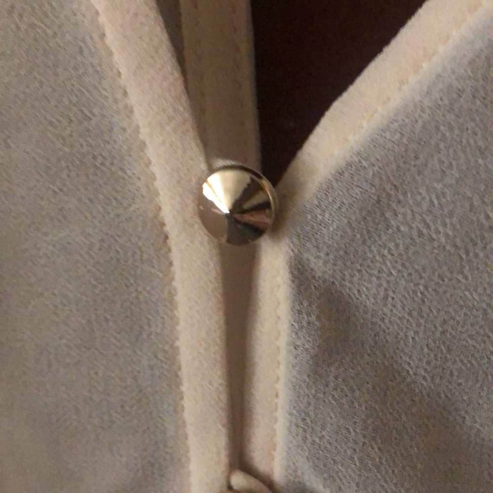 Make me an offer Bebe shear see through very classy blouse sexy open back - Picture 2 of 6